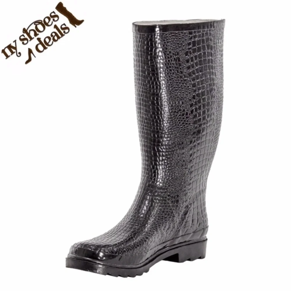 Women's Rubber Rain Boots, 14